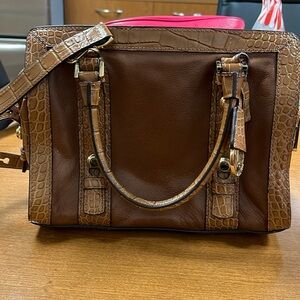 Michael Kors cognac crossbody/satchel